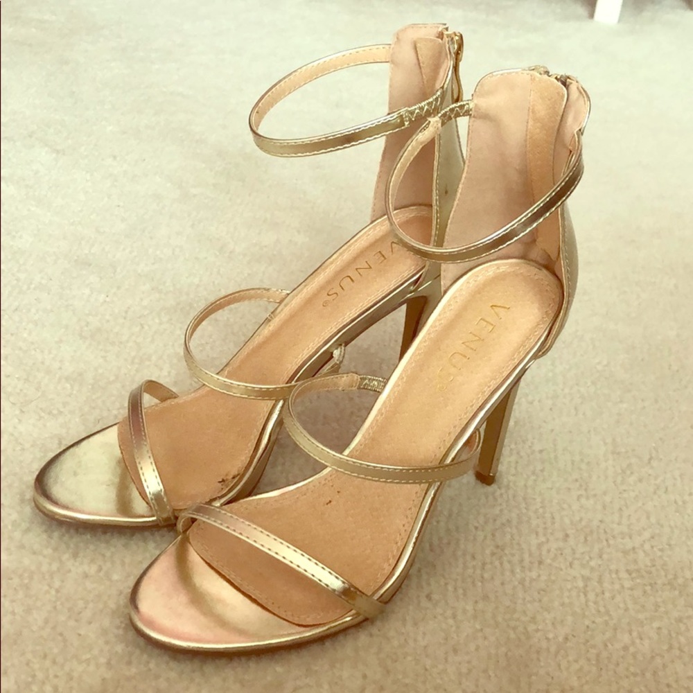 Gold Venus 4in heels